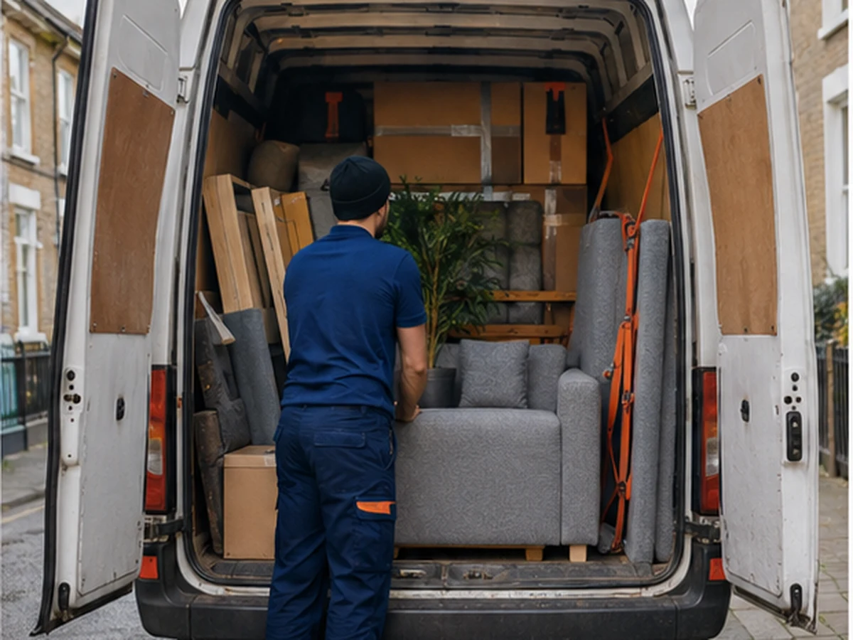 Man and Van London inventory access vehicle crew and handover planning in London