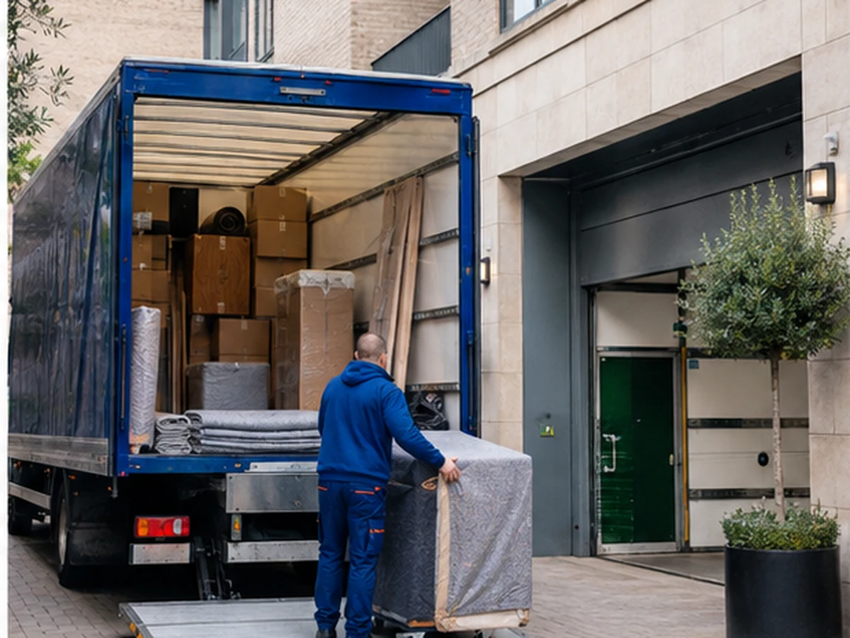 London removal lift and loading access slot planning